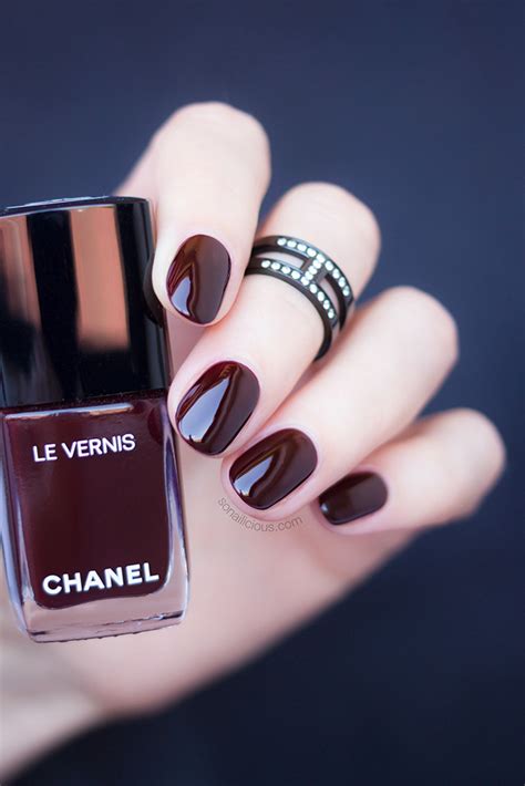 dark red nail polish like Chanel